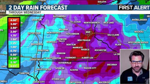 Severe storms and heavy rain likely tonight, Tuesday - Minnesota - Tornado