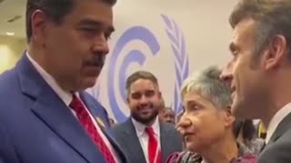 Communist Maduro and Socialist Macron meet at an event... Enemies of Freedom!