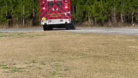 Suawee county Fire Rescue responding to a transfer call.