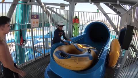 Waterslides at Laguna Waterpark in Dubai