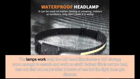Headlamp Rechargeable Wide Beam Headlamps 2-Overview