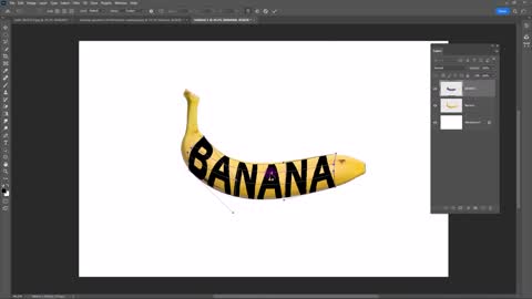 Tutorial for Beginners Banana Typography in Photoshop