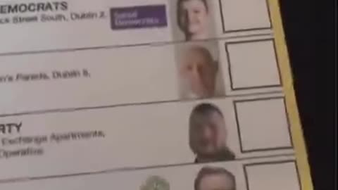 Election🚨 Man in Dublin 8, showing there is no ID checks at the polling station