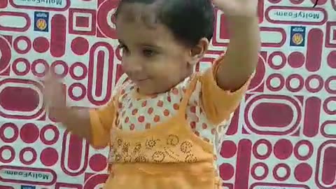 Baby girl dancing