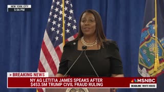 New York Attorney General Leticia James responds to Trump being fined $355 million: