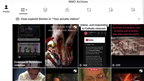 TikTok just took down the video Anti-Catholic or Anti-Protestant