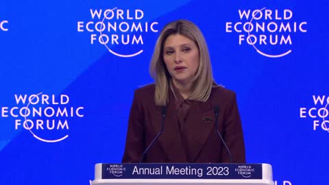 Special Message from Olena Zelenska, First Lady of Ukraine Davos 2023 World Economic Forum