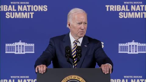 President Biden and VP Kamala Harris deliver remarks at the White House Tribal Nations Summit