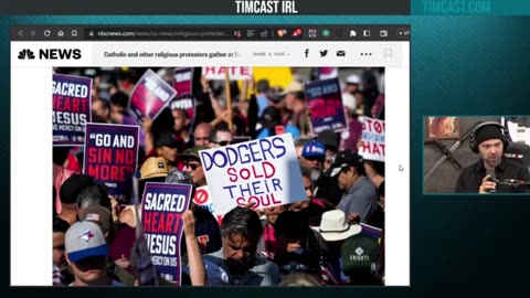 Jack Posobiec describes how THOUSANDS protested an anti-Christian drag nun group outside of Dodger Stadium...and how an NBC News article got it wrong