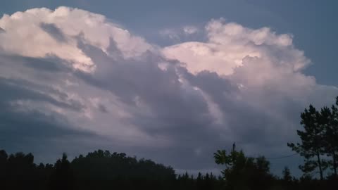 North Florida Mornings clouds and Lightning