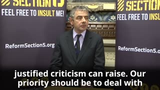 Rowan Atkinson on free speech