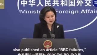 Ms. Hua absolutely destroys the credibility of the BBC in just under 5 min