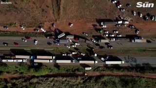 Bolsonaro supporters start fires and block roads after Brazil election defeat