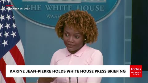 How Troubling Is That-- Reporter Confronts Karine Jean-Pierre About Bidens Low Approval Ratings
