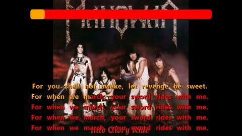 Manowar - March For Revenge [By the Soldiers of Death] {Black winds karaoke}