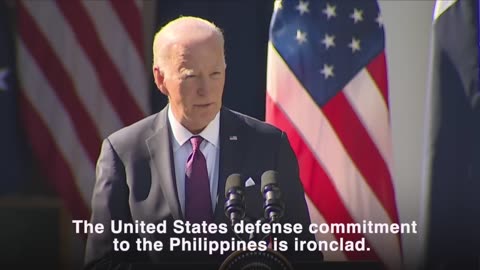 US defense commitment to Philippines 'ironclad' after China boat collisions- Biden