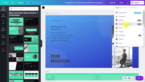 Canva Tutorial For Beginners|Output Direct To PowerPoint