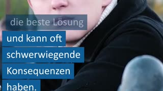 Warum man seine Probleme nicht mit Gewalt lösen sollte?