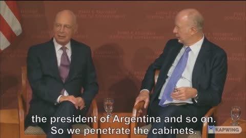 Klaus Schwab WEF have infiltrated governments and cabinets around the world