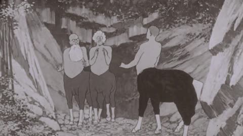 Origins of American Animation : "The Centaurs" (1921 Original Black & White Cartoon)