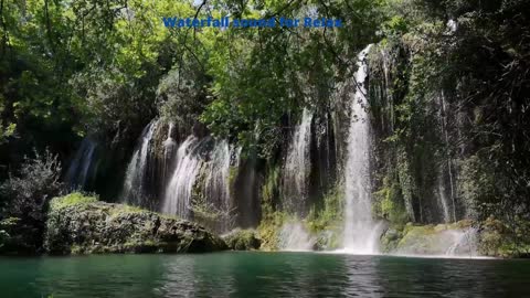 Waterfall sound for Relaxing ! * NO COPYRIGHT MUSIC *