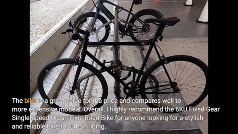 Customer Reviews: 6KU Fixed Gear Single Speed Urban Fixie Road Bike