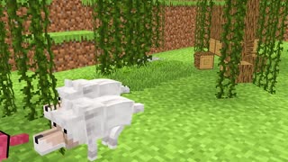 The minecraft life The SAD Origin of the Dog Friend (Cartoon Animation) - Minecraft Animation