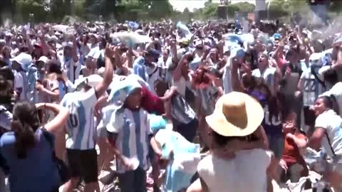 Argentinians erupt with joy after World Cup victory