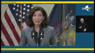 Corrupt Kathy Hochul championed for failed Socialist 'Bail Reforms'. 01.26.22