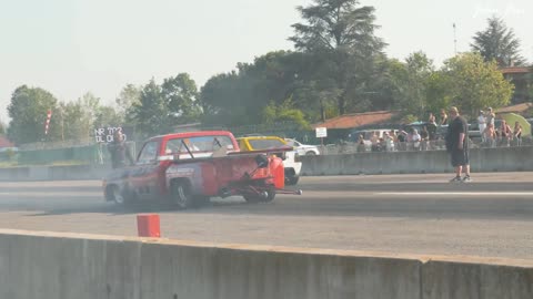 Super clear view of sports car under thick smoke