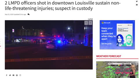 2 LMPD officers shot in downtown Louisville with non-life-threatening injuries; suspect in custody