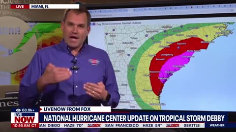 Tropical Strom Debby intensifies, tornado warnings underway | LiveNOW from FOX