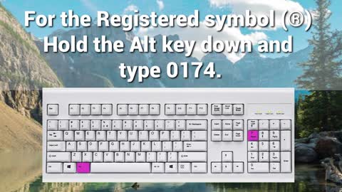 How To Type Trademark TM, Registered (R) and Copyright (C) Symbols on Windows Keyboard with Numpad