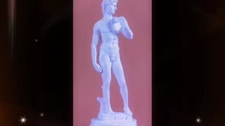 Michelangelo's David decoration sculpture