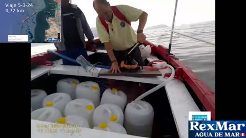 Viaje Completo de extracción de Agua de Mar RexMar Perú 🇵🇪 del 5-3-24 . Realizado a 4,72 km