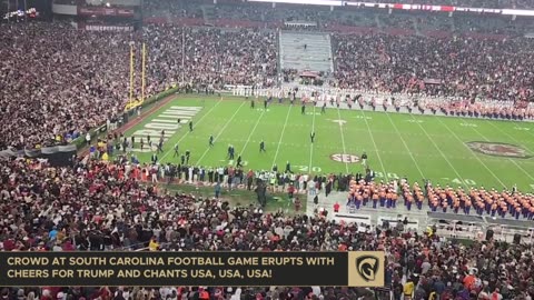 Crowd At South Carolina vs Clemson Football Game ERUPTS For Trump And Chants USA