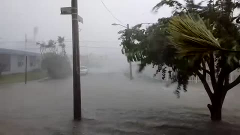 Hurricane Maria in San Juan, Puerto Rico, with 240 km/h winds