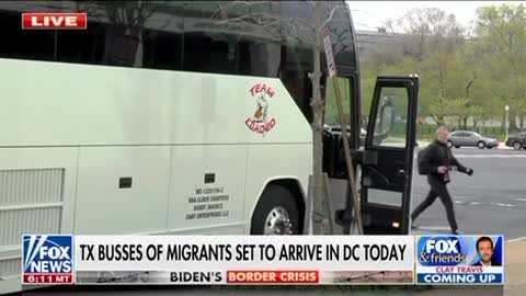 First Texas bus drops off migrants blocks from US Capitol in Washington, DC