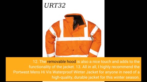 Portwest Men's Hi Vis Waterproof Winter #Jacket-Overview