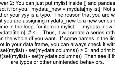 Filter pandas dataframe with specific column names in python