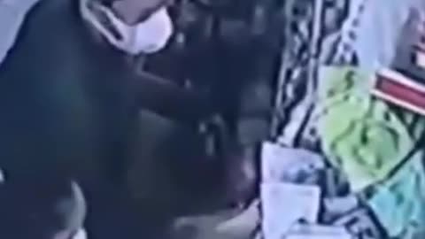 Security footage captures the theft at the store