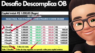 DESCOMPLICA OB - FAÇA MIL REAIS POR DIA - AULA 01