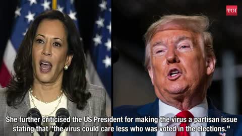 Kamala Harris hits out at Trump, says he minimised seriousness of Covid-19 outbreak