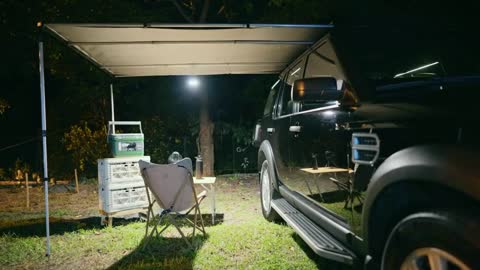 Camping in a single car camp