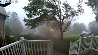 Security camera shows huge storm in North Carolina