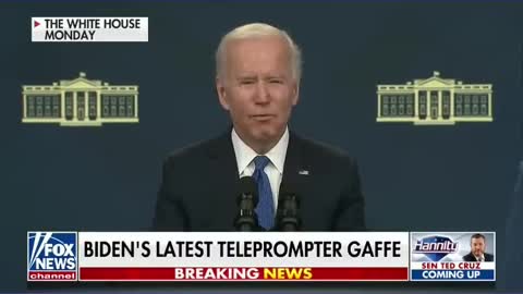 Biden spells out the 'dot' in. 'com'