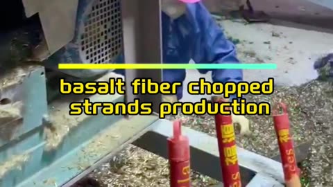 Shipment of basalt fiber chopped strands production