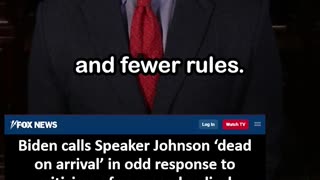 Biden: Speaker Johnson ‘Dead on Arrival’ over Criticism of Proposed SCOTUS Changes
