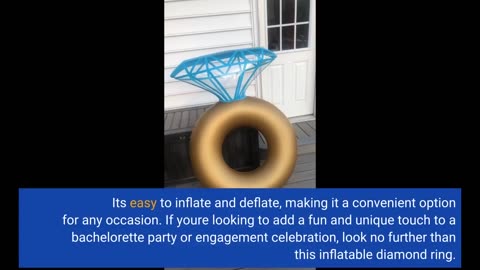 Read Reviews: Jasonwell Inflatable Diamond Ring Pool Float - Engagement Ring Bachelorette Party...