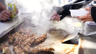 Teppanyaki Grilled Hormon Japanese Street Food - YAMAKI Yakiniku